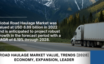 Global Road Haulage Market stood at USD 8.89 billion in 2022 and is expected to grow with a CAGR of 6.19% in the forecast period 2024-2028.