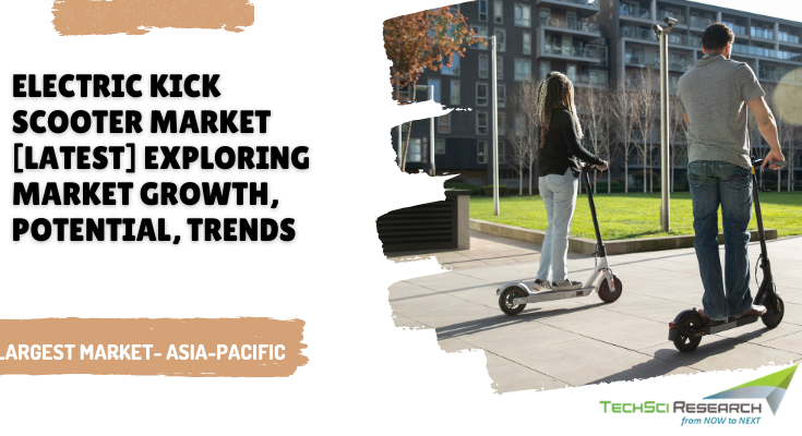 Global Electric Kick Scooter Market stood at USD 2.31 billion in 2022 and is expected to grow with a CAGR of 6.51% in the forecast 2029.