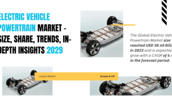 Global Electric Vehicle Powertrain Market stood at USD 38.65 Billion in 2023 & will grow with a CAGR of 6.44% in the forecast 2025-2029.  