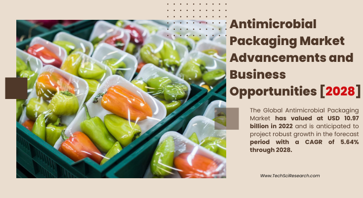 Global Antimicrobial Packaging Market stood at USD 10.97 billion in 2022 & will grow with a CAGR of 5.64% in the forecast 2023-2028.