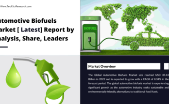 Global Automotive Biofuels Market stood at USD 37.43 Billion in 2022 & will grow with a CAGR of 8.34% in the forecast period, 2024-2028.