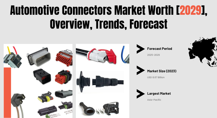 Automotive Connectors Market stood at USD 8.67 Billion in 2023 & will grow with a CAGR of 7.07% in the forecast 2025-2029.