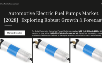 Global Automotive Electric Fuel Pumps Market stood at USD 13.83 Billion in 2022 & will grow with a CAGR of 9.28% in the forecast 2024-2028.