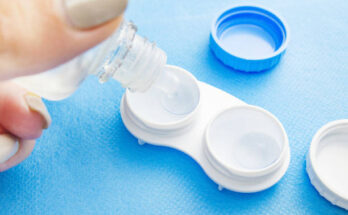 Contact lenses in a plastic case with solution. Contact Lens Solution Global Market