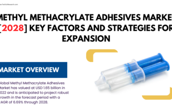 Global Methyl Methacrylate Adhesives Market stood at USD 1.65 billion in 2022 & will grow in the forecast with a CAGR of 6.69% by 2028.