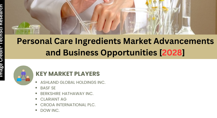 Global Personal Care Ingredients Market stood at USD 10.76 billion in 2022 & will grow with a CAGR of 5.66% in the forecast.