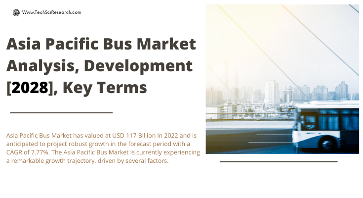 The Asia Pacific Bus Market stood at USD 117 Billion in 2022 and is anticipated to project robust growth in the forecast period with a CAGR of 7.77%.