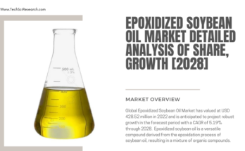 Global Epoxidized Soybean Oil Market stood at USD 428.52 million in 2022 & will grow with a CAGR of 5.19% in the forecast 2023-2028.