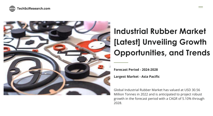 Global Industrial Rubber Market stood at USD 30.56 Million Tonnes in 2022 & will grow with a CAGR of 5.10% in the forecast 2023-2028.