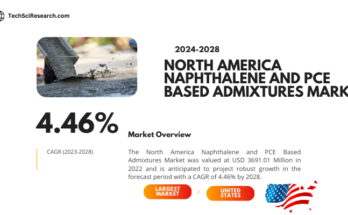 North America Naphthalene and PCE Based Admixtures Market Size is USD 3691.01 million in 2022 & will increase at a CAGR of 4.46% by 2028.