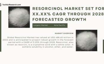 Global Resorcinol Market stood at USD 488.65 million in 2022 & will grow with a CAGR of 3.23% in the forecast period, 2023-2028.