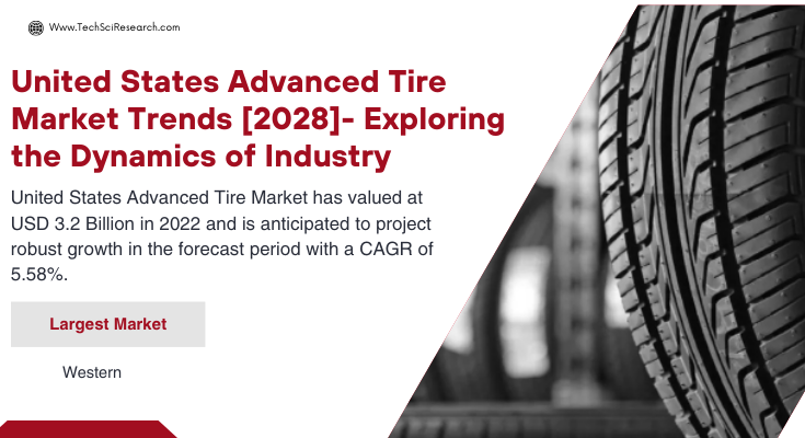 The United States Advanced Tire Market stood at USD 3.2 Billion in 2022 & will grow with a CAGR of 5.58% in the forecast period, 2023-2028.