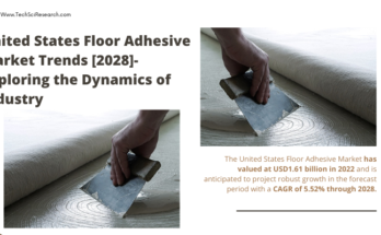 United States Floor Adhesive Market stood at USD1.61 billion in 2022 & will grow with a CAGR of 5.52% in the forecast period, 2023-2028.